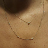 14k Gold Pendant, Pear Shape Diamond 0.15 CTW. Classics and Minimalist Necklace. A perfect gift for every woman! - MIUR ART