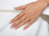 Circle of Life Ring in 14K White Rose or Yellow Solid Gold- Vintage Design Ring, Circle Ring, Karma Ring, Girlfriend Gift, Boho Ring - MIUR ART