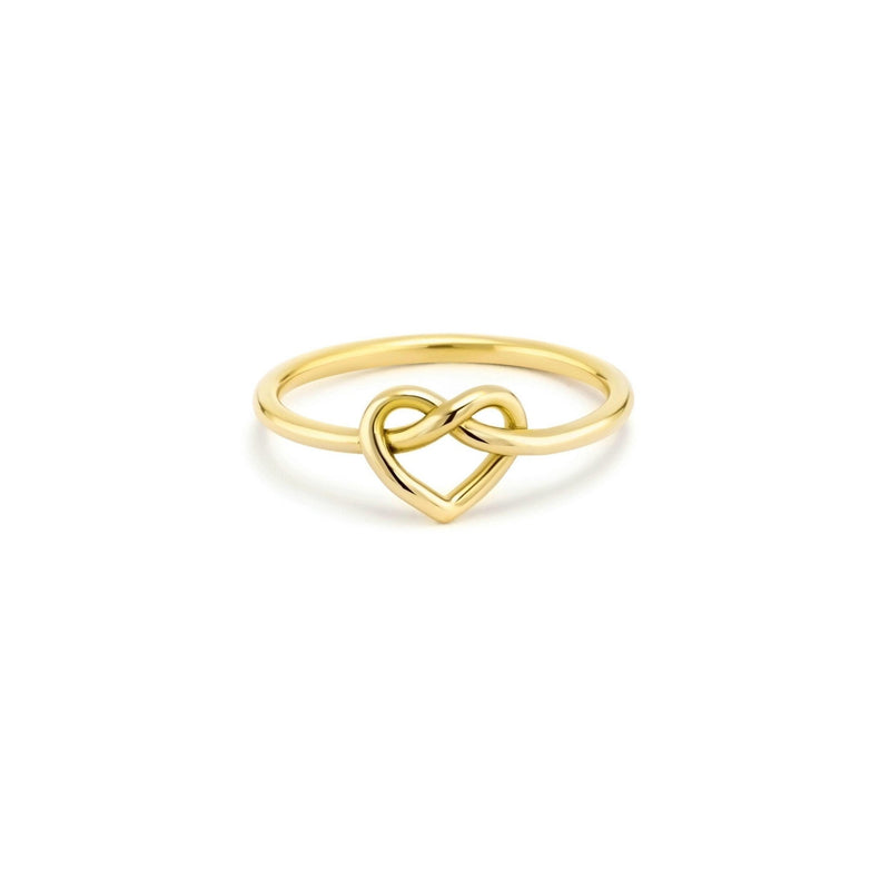 Heart Shaped Sterling Silver Ring – Love Chirp Gifts