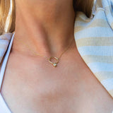Heart Diamond Necklace / 14k Heart Cut Diamond Solitaire / Solitaire Diamond Necklace / Dainty Diamond / Necklace for Women, Mother Day Sale - MIUR ART