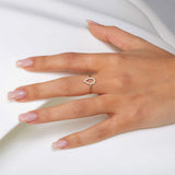 Diamond Ring Pear Shape vintage classic style