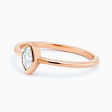 Marquise Ring, Bezel Setting, 0.15 CTW Diamond - MIUR ART