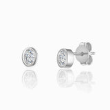 Oval stud Earrings in 14K Solid Gold / Single Diamond Stud Oval Shape / Oval Cut Diamond / Oval Stud Earrings / Oval Stud / Oval Jewelry - MIUR ART