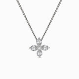 Pear Diamond Cut Cross Necklace / 14k Gold / Natural Diamond / Diamond Pendant Cross / Necklace Cross / Cross Pendant / Miur Art Jewelry - MIUR ART