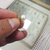 Pearl Stud Earrings, Elegant Bridal Pearl Stud Earrings- Pearl Earrings, Weddings Earrings, bride Jewelry, Gift For Her- Bridesmaid Gift - MIUR ART