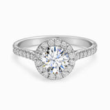 Round Diamond Engagement Ring in 14K Gold / 1.40 CT Diamond / Wedding Ring / Clarity I-1+ /Engagement Ring / Natural Diamond / Halo Ring - MIUR ART